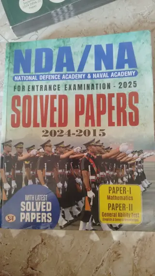NDA/NA PYQ Solved papers 2015-24 - Second Hand - Bookaao