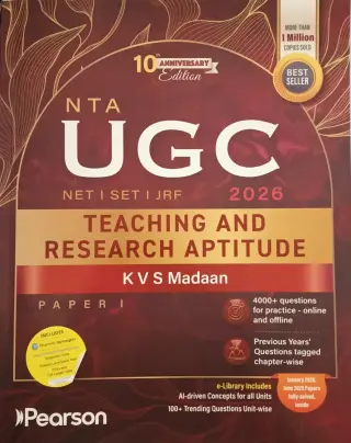 NTA UGC Teaching and Research Aptitude 2026 - New Book - Bookaao
