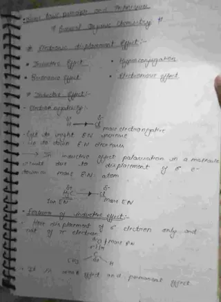 Organic chemistry self help notes
