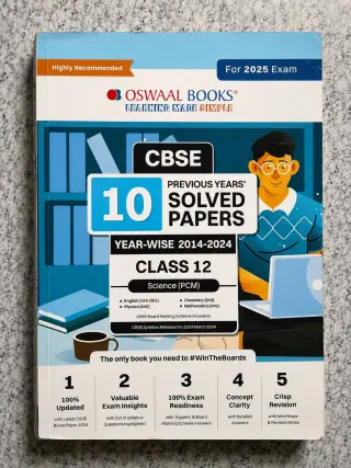 📗 Oswaal Class 12 [PCM&Eng ] PY solved papers