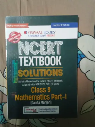 Oswaal Ncert Solutions maths class 9 - New Book - Bookaao