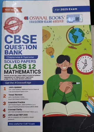 Oswal Books CBSE QUESTION BANK Class 12 MATHEMATIC