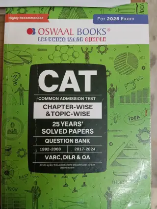 Oswal cat 25 year pyq - Second Hand - Bookaao