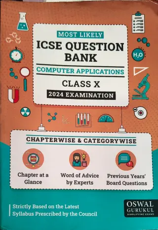 Oswal Gurukul's Computer Applications for Class 10 - second hand