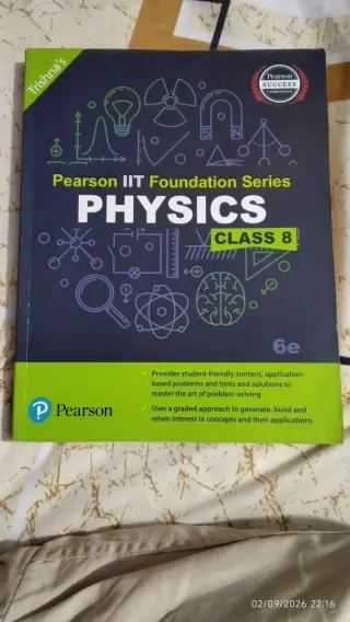 Pearson iit foundation physics class 8