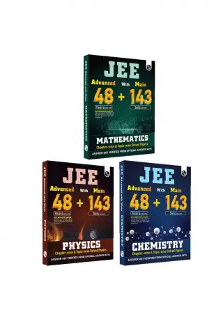 Physical, chemistry, Maths JEE MAINS+ADVANCED PYQ - New Book - Bookaao