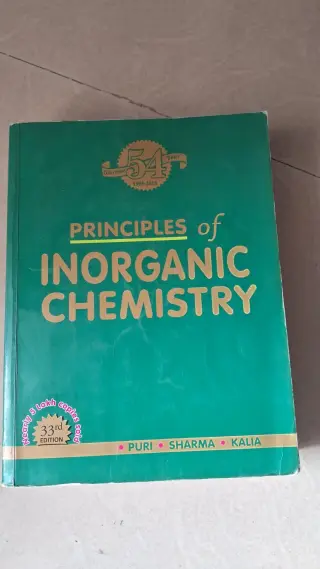 PRINCIPLES of  INORGANIC  CHEMISTRY