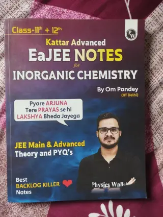 PW Kattar Advanced EaJEE Notes for Inorganic chemistry