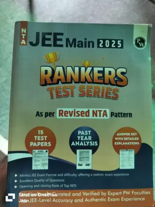 PW NTA JEE Main Rankers Test Series 15 Test Paper
