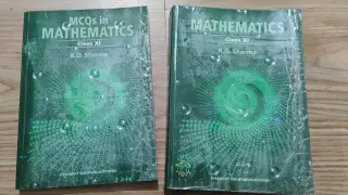 RD Sharma class 11 maths book + MCQ book