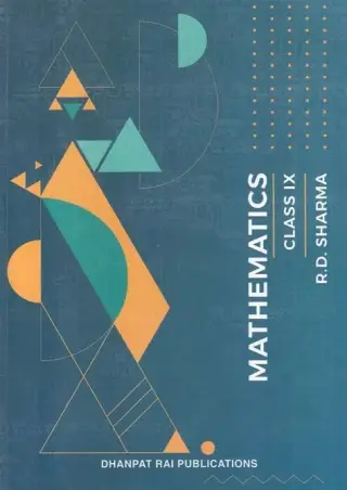 RD SHARMA CLASS IX MATHS BOOK