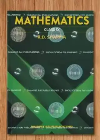 RD SHARMA mathematics class 9th