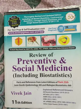 Review of preventive and social medicine