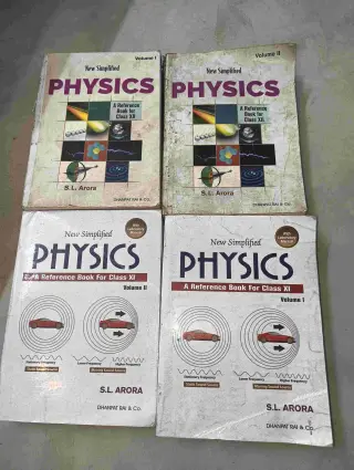 S.L. Arora Class 11 & 12 Physics 4-Book Set