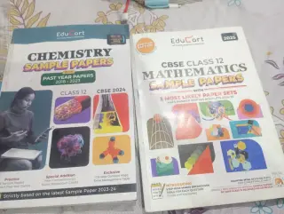Sample paper for class 12th , chemistry and math's - Second Hand - Bookaao