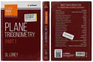 SL Loney – Plane Trigonometry (Part 1)