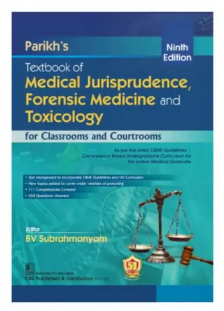 Textbook of Forensic Medicine and Toxicology