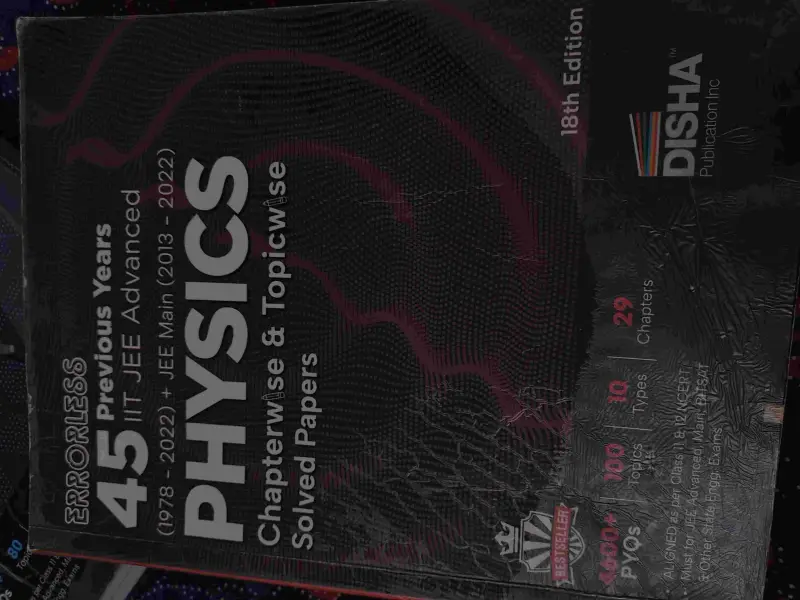 Buy Second Hand 45 years-JEE Mains+Adv-PYQs-Physics-Errorless-Dish in Bhopal - Bookaao