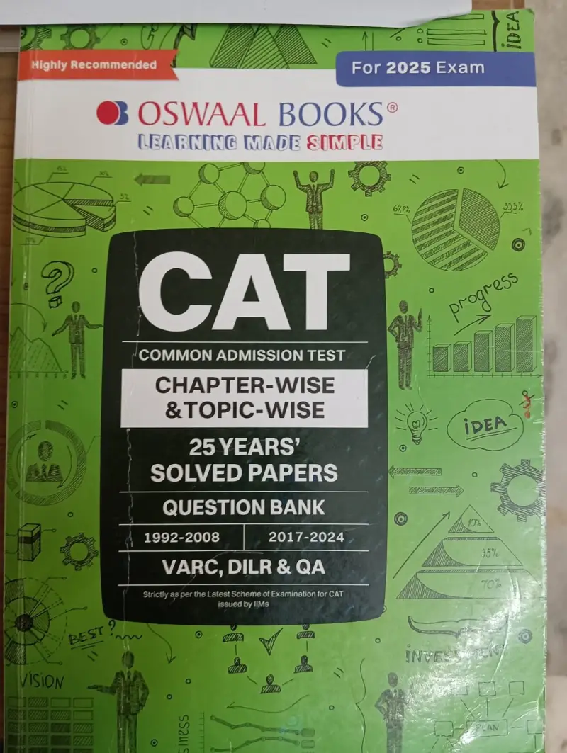 Buy Second Hand CAT 25 year solved paper in Jaipur Municipal Corporation - Bookaao