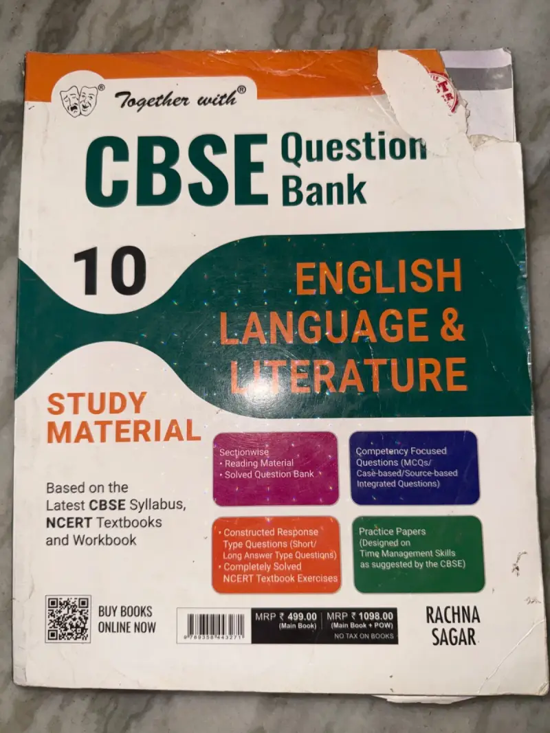 Buy Second Hand CBSE class 10 English language and literature in Mangalore - Bookaao