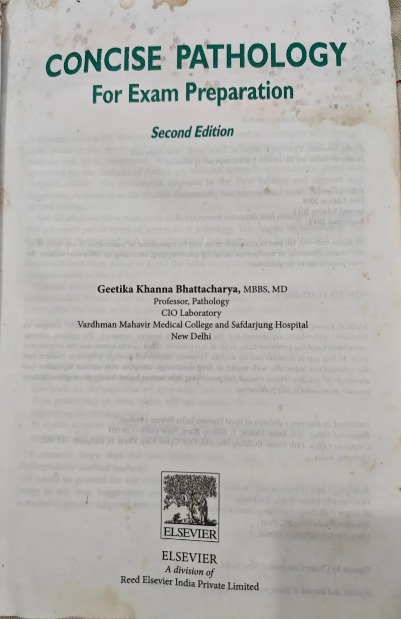 Buy Second Hand Concise Pathology for Exam Preparation in Lucknow - Bookaao