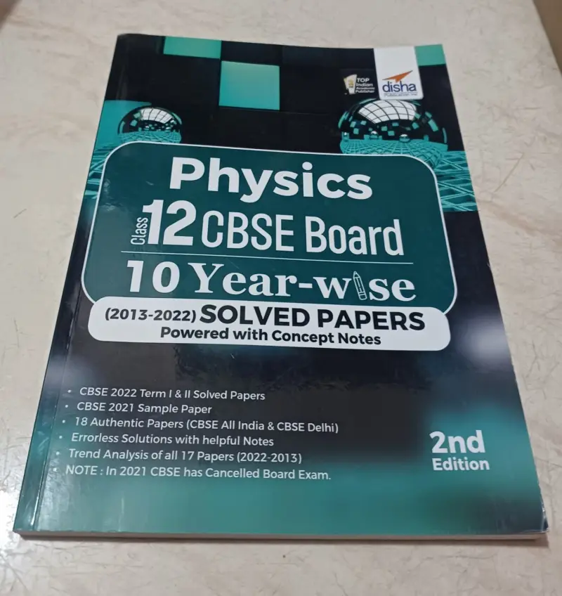 Buy Second Hand DISHA PHYSICS 12 CBSE 10 YEARS SOLVED PAPERS in Bangalore - Bookaao