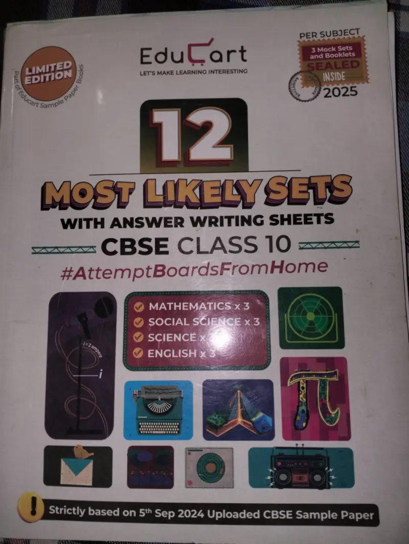 Buy Second Hand EduKart Most Likely Sets Class 10 CBSE in Saharanpur naharmazra - Bookaao