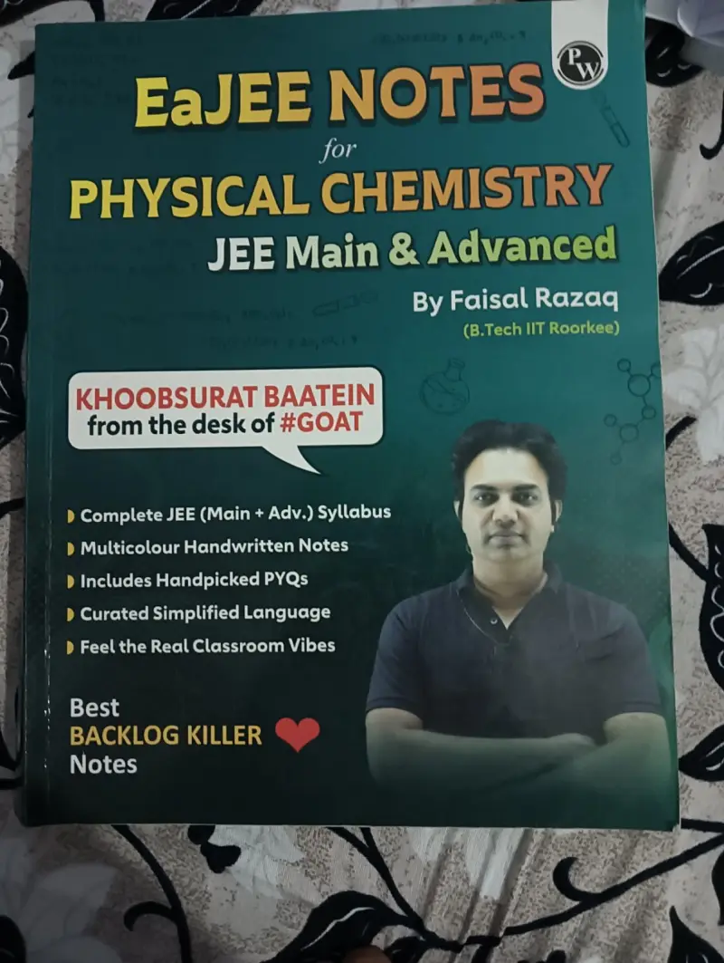 Buy Second Hand Faisal sir eajee notes for physical chemistry jee in Khatima - Bookaao