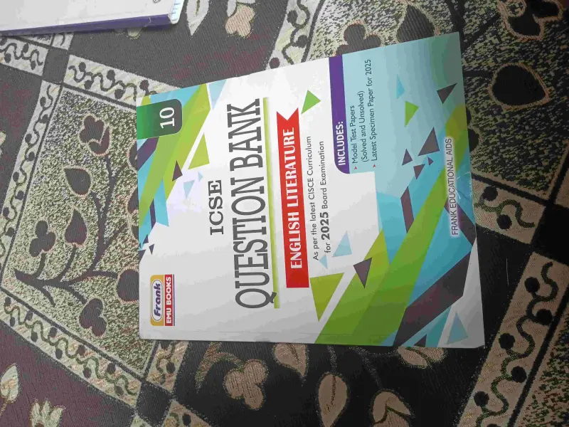 Buy Second Hand ICSE Question Bank for English Literature 2025 in Pune - Bookaao