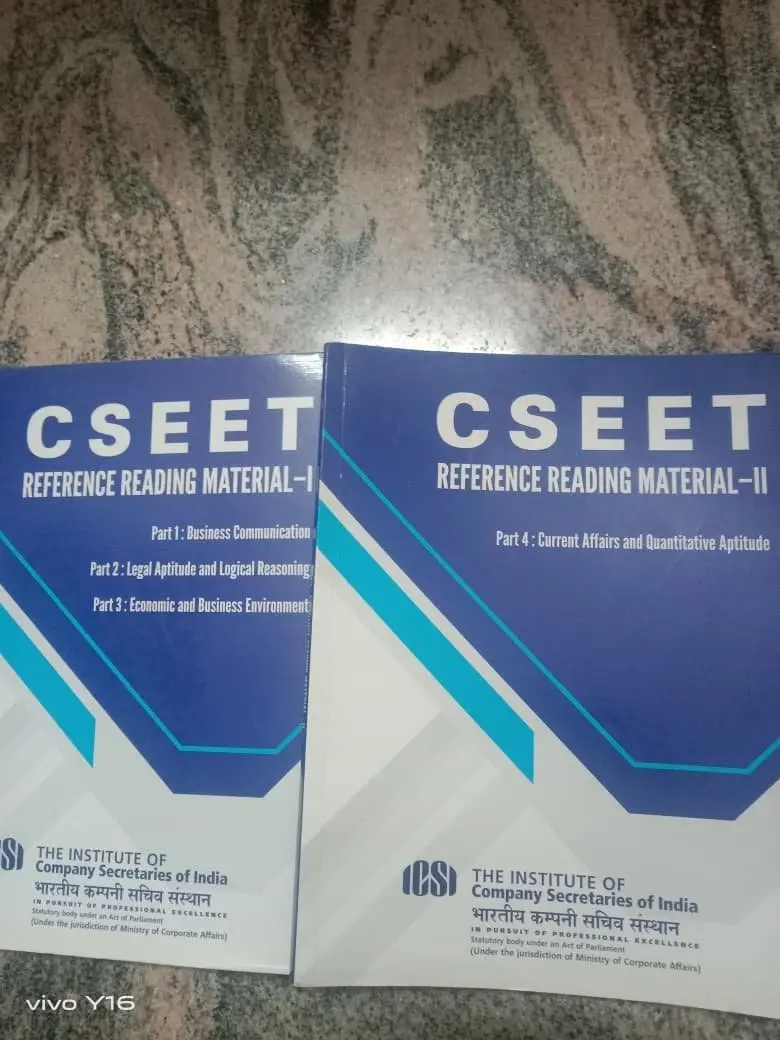 Buy Second Hand ICSI CSEET Reference Books Combo (Unused) in bengaluru - Bookaao