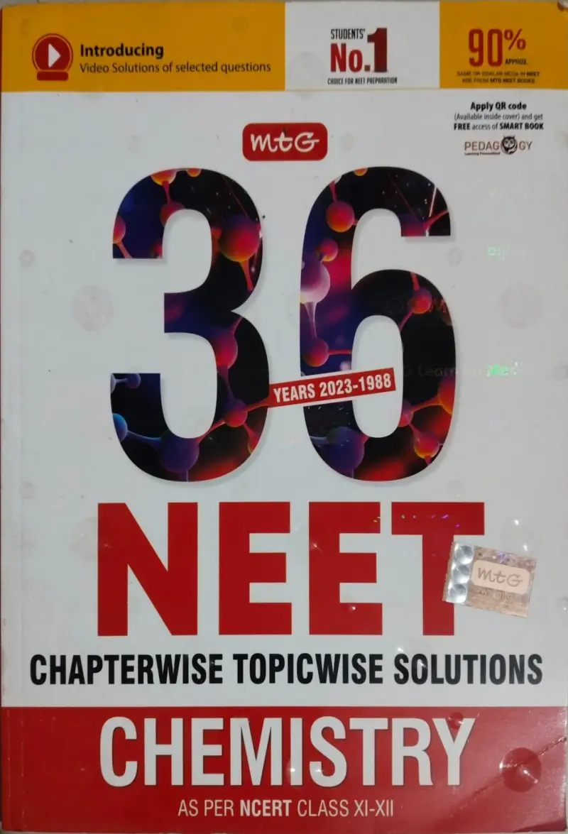 Buy New MTG Chemistry 36 years NEET PYQs in Ahmedabad - Bookaao