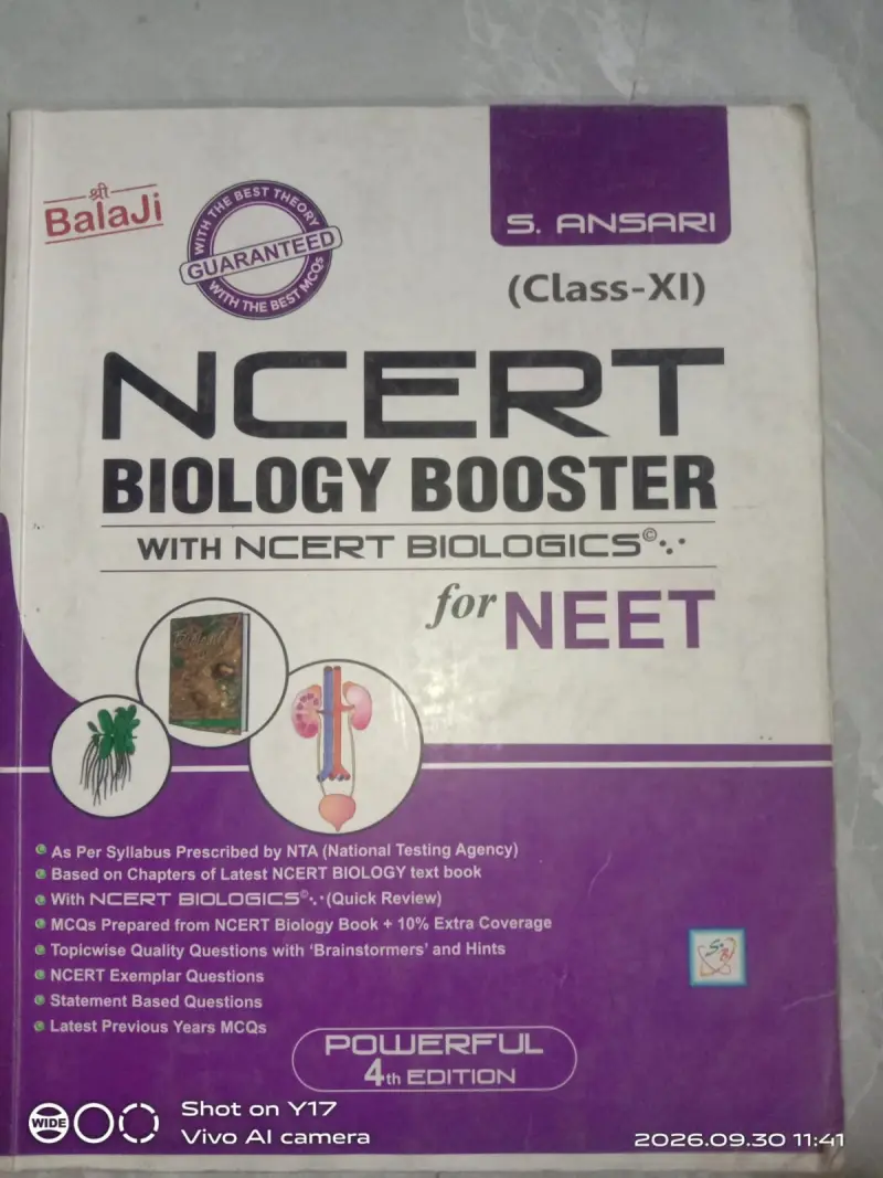 Buy Second Hand NCERT biology booster for neet class 11th in Pune -411017 - Bookaao