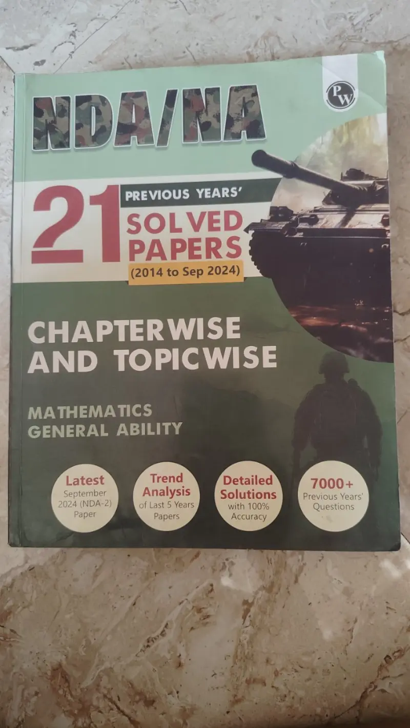 Buy Second Hand NDA/NA 21 PYQ Solved papers 2014-24 in Pune - Bookaao