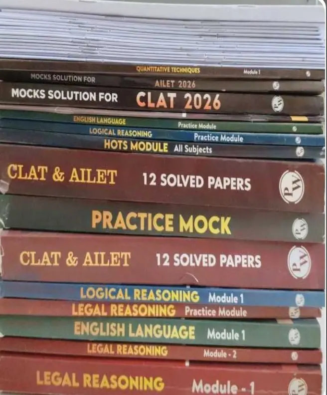 Buy Second Hand PW clat ,Ailet module, practice module  15mocktest in Jaipur Municipal Corporation - Bookaao