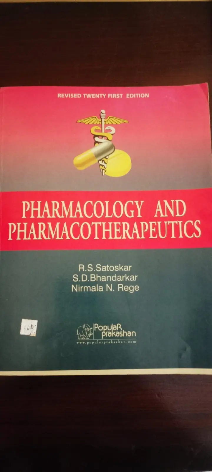 Buy Second Hand Satoskar's pharmacology and pharmacotherapeutics in JAGADGIRI GUTTA Kukatpally - Bookaao