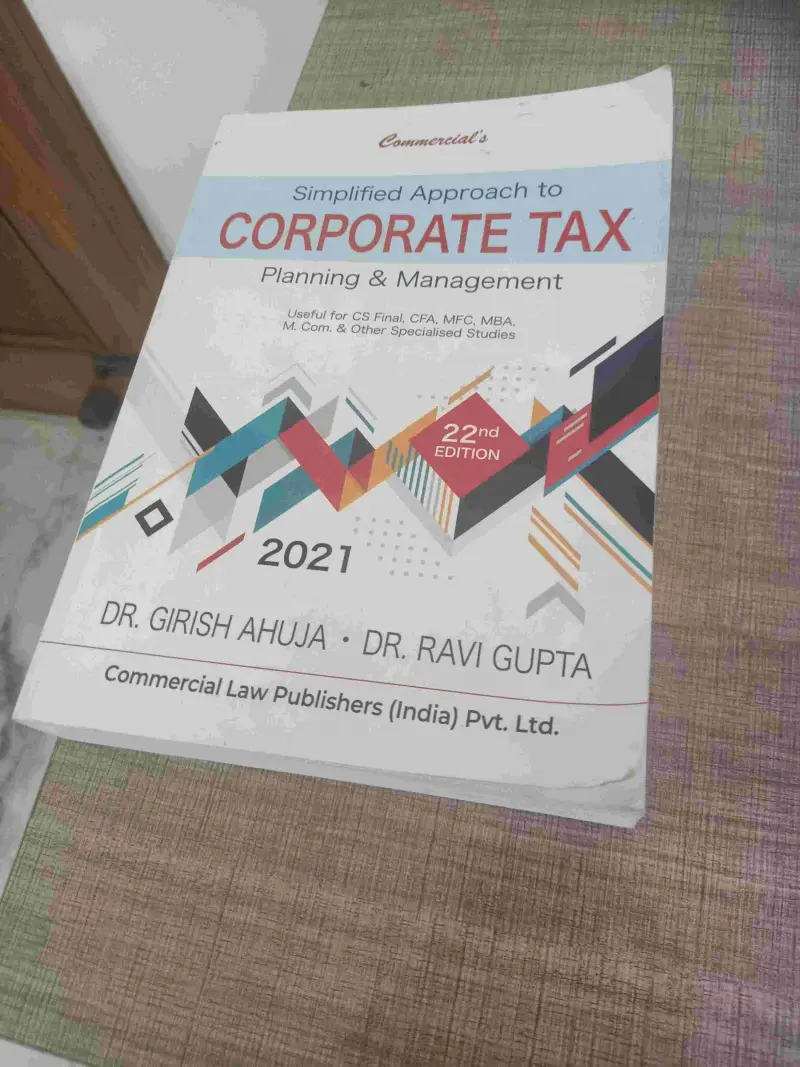 Buy Second Hand Simplified Approach to Corporate Tax in Delhi - Bookaao