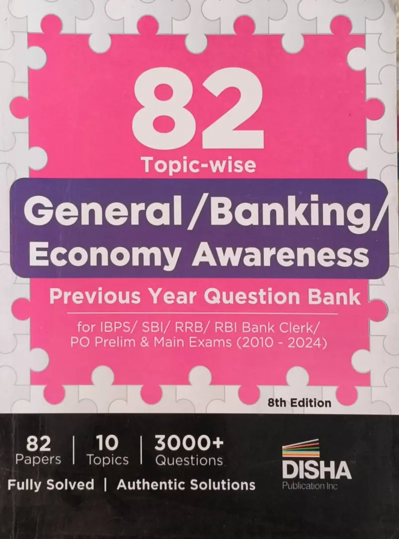 Buy Second Hand Topic-wise General/Banking PYQ Bank(2010–2024) in New Delhi - Bookaao