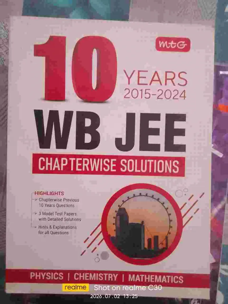 Buy Second Hand wbjee 10 years 2015-2024 previous year questions in Arrah - Bookaao