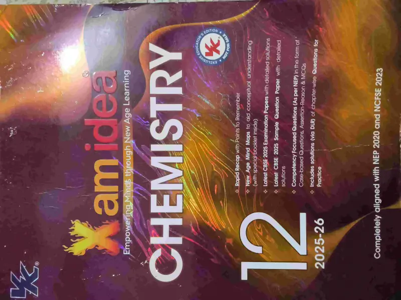 Buy Second Hand Xam Idea Chemistry Class 12 (Latest 2025-26 ) in Dharuhera - Bookaao